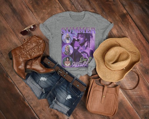 Summer Walker Concert Tour Retro Tee, Vintage 90s Background - Image 3