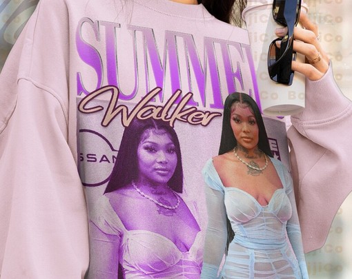 Summer Walker Tribute Sweatshirt, Vintage 90s Shirt, Hip Hop Rap Sweater - Image 4