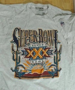 Super Bowl 30 Sweatshirt T-shirt Vintage Style Retro NFL Shirts, Perfect Gift for Football Fans