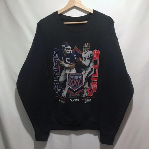 Super Bowl Xxv Vintage Style 90s NFL Sweatshirt T-shirt - Ideal Gift for Fans - NCAA shirts for men