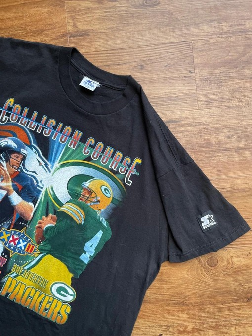 Super Bowl Xxxii 1998 Broncos Packers Vintage Sweatshirt T-shirt - Ideal Gift for Vintage NCAA Shirts & NFL Fans - Image 2