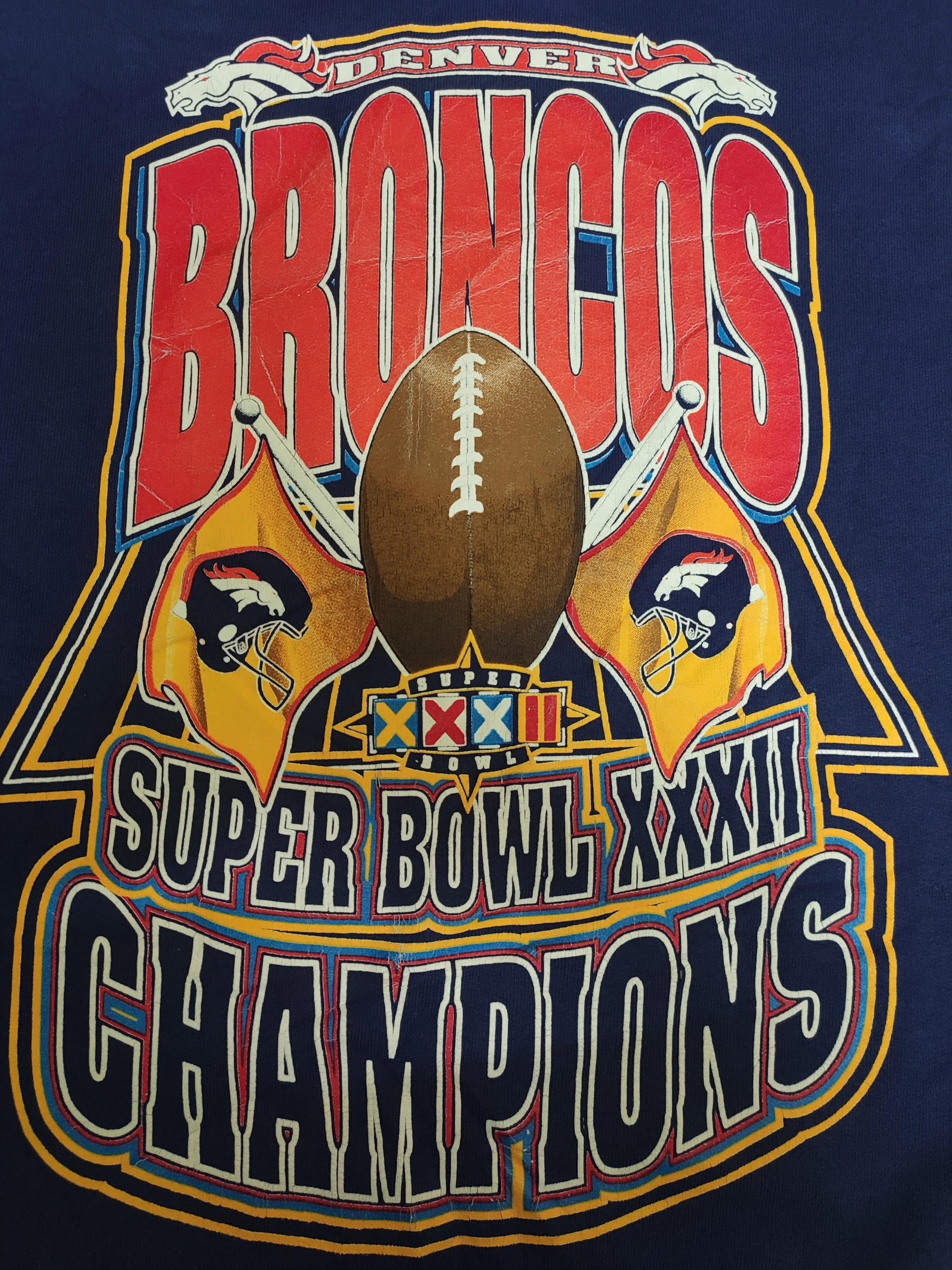 Superbowl 1998 Denver Broncos Classic Sweatshirt T-shirt for NFL Fans - Image 2