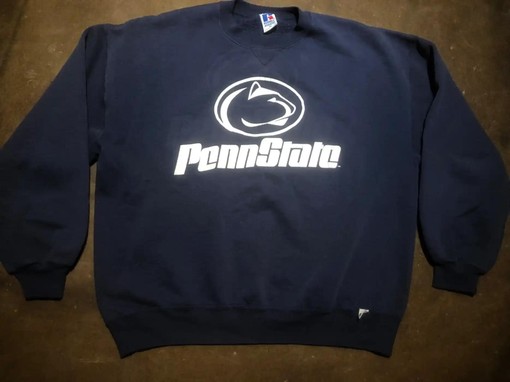 Support Your School with This Made in the USA Russell Athletic Penn State University American Sweatshirt