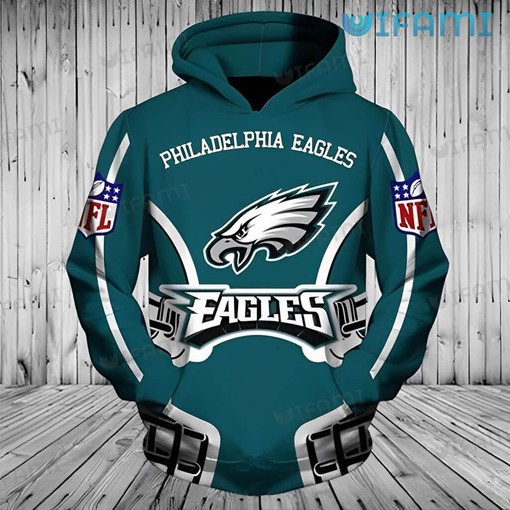 Support Your Team in Style with Philadelphia Eagles Classic Logo 3D Hoodies