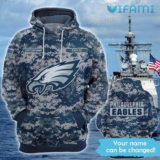 Support the Team in Style with Custom Philadelphia Eagles Camouflage All Over Print 3D Hoodies