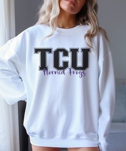 TCU Football Sweatshirt - Horned Frogs Shirt for Men - Perfect NCAA Gift for Fans and Students