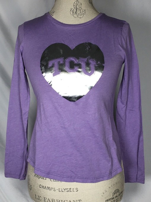 TCU Football Women's Tee T-Shirt, Official University Fan Shirt for Football Fans