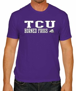 TCU Horned Frogs Arch & Logo Soft Style Gameday T-Shirt, Official University Football Fan Shirt for Adults