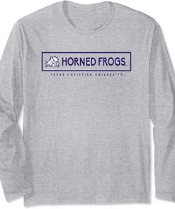 TCU Horned Frogs Blocked Long Sleeve Tee - Perfect NCAA Gift for Fans and Students