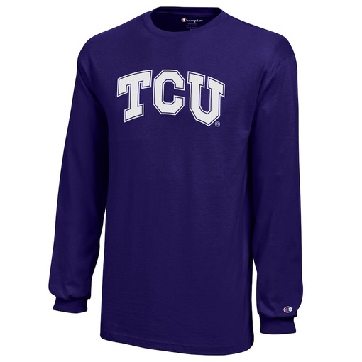 TCU Horned Frogs Champion Youth Jersey Long Sleeve Tee - Must-have NCAA Tee for Fans and Students - Image 2