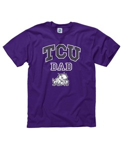 TCU Horned Frogs Dad Short Sleeve T-Shirt - NCAA Shirt for Proud Dads, TCU Student Gifts Included