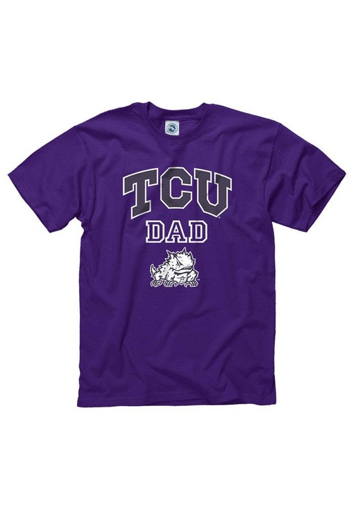 TCU Horned Frogs Dad Short Sleeve T-Shirt - NCAA Shirt for Proud Dads, TCU Student Gifts Included