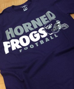 TCU Horned Frogs Football T-Shirt - Short Sleeve Tee for NCAA Fans and Students