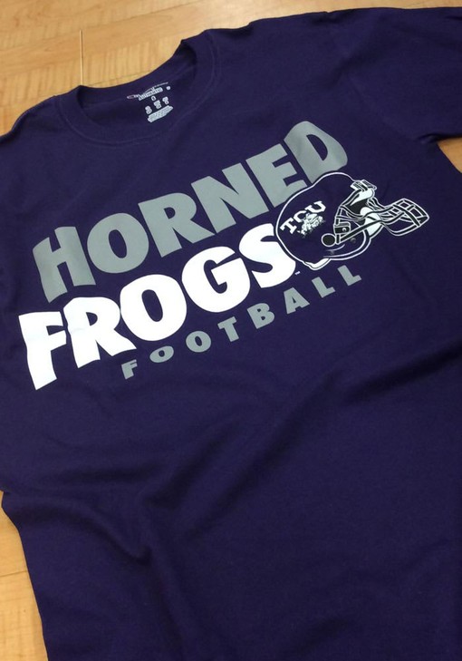 TCU Horned Frogs Football T-Shirt - Short Sleeve Tee for NCAA Fans and Students