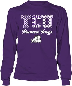 TCU Horned Frogs Reprinted Shirt - Full Size Tee for NCAA Fans and Students