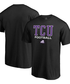TCU Horned Frogs True Sport Football T-Shirt, Official University Football Fan Shirt for Men & Women