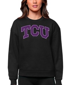 TCU Horned Frogs University Victory Crewneck Pullover Sweatshirt for Women, Perfect TCU Student Gift