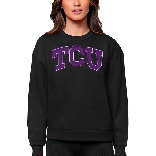 TCU Horned Frogs University Victory Crewneck Pullover Sweatshirt for Women, Perfect TCU Student Gift