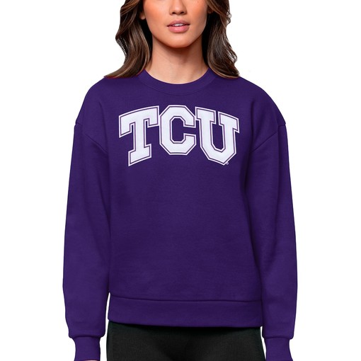 TCU Horned Frogs University Victory Crewneck Pullover Sweatshirt for Women, Perfect TCU Student Gift - Image 3