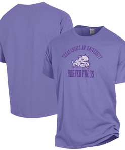 TCU Horned Frogs Vintage Comfortwash Garment Dyed T-Shirt - Perfect for NCAA Shirts Collection