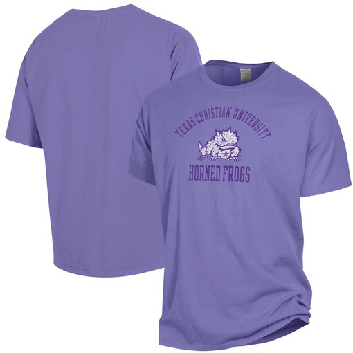 TCU Horned Frogs Vintage Comfortwash Garment Dyed T-Shirt - Perfect for NCAA Shirts Collection