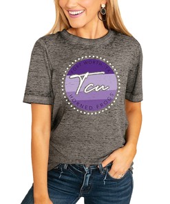TCU Horned Frogs Women's Faded & Free Boyfriend T-Shirt - Must-have NCAA Tee for Fans and Students