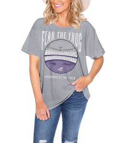 TCU Horned Frogs Women's Stadium Shirt - University Football Fan Tee for NCAA Fans and Students