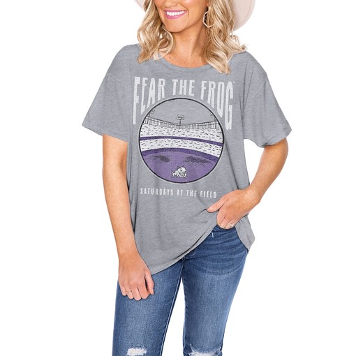 TCU Horned Frogs Women's Stadium Shirt - University Football Fan Tee for NCAA Fans and Students