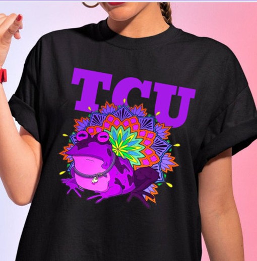 TCU Hypnotoad Shirt - Retro Style NCAA Shirt for Fans, TCU Student Gifts Included