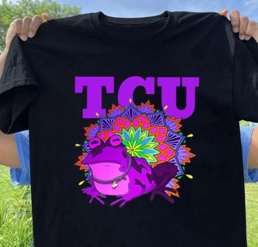 TCU Hypnotoad Shirt - Retro Style NCAA Shirt for Fans, TCU Student Gifts Included - Image 2