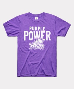 TCU Power Tee - Retro NCAA Shirt for Fans, TCU Student Gifts Included