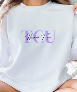 TCU Unisex Heavy Blend Crewneck Sweatshirt Hoodie - NCAA Shirt for Heavyweight Fans, TCU Student Gifts Included