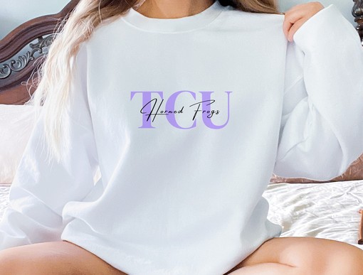 TCU Unisex Heavy Blend Crewneck Sweatshirt Hoodie - NCAA Shirt for Heavyweight Fans, TCU Student Gifts Included