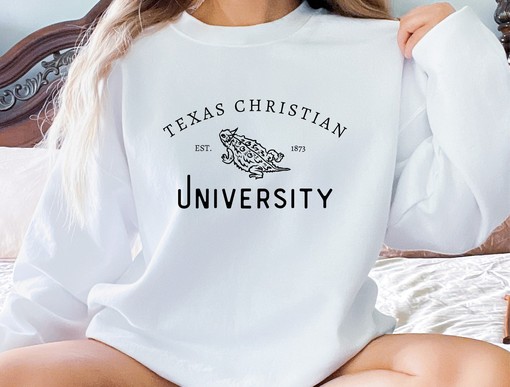 TCU Unisex Heavy Blend Crewneck Sweatshirt - NCAA Shirt for NCAA Fans, TCU Student Gifts Included