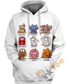 Tailed Beasts Legendary All Over Print 3D Hoodie
