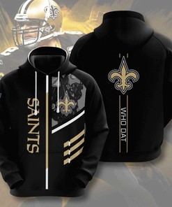 Take Your Fan Spirit to the Next Level with Saints Custom Sport All Over Print Hoodie 3D