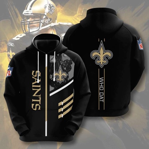 Take Your Fan Spirit to the Next Level with Saints Custom Sport All Over Print Hoodie 3D
