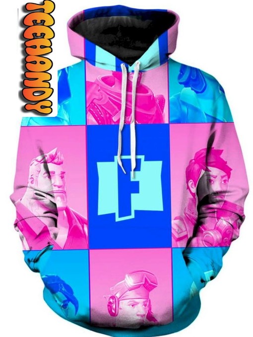 Take Your Gaming to the Next Level with Fortnite Custom All Over Print 3D Hoodie