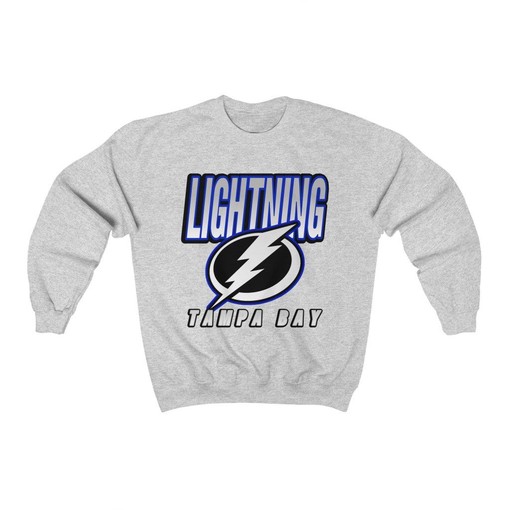 Tampa Bay Lightning BLACKOUT Retro NHL Sweatshirt Hoodie T-Shirt for Hockey Lovers