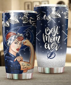 Tampa Bay Lightning NHL Tumbler - Best Mom Ever Tumbler with Bold Design for NHL Fanatics - G Fanatics