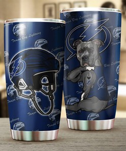 Tampa Bay Lightning NHL Tumbler NHL Fans' Funny Dog Design Tumbler, Perfect for Game Nights with Tumbler Ideas