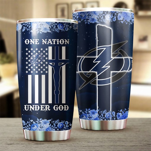 Tampa Bay Lightning NHL Tumbler - One Nation Under God Edition - Image 2