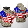 Tampa Bay Rays All Over Print US Flag Camo Veteran 3D Hoodie - 3D Printed Hoodies