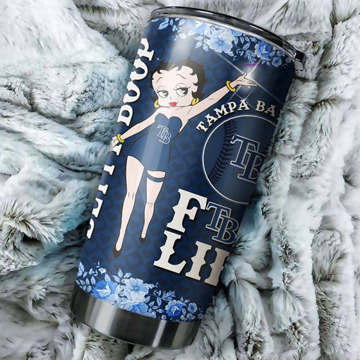 Tampa Bay Rays Betty Boop MLB Tumbler with a Unique and MLB Design