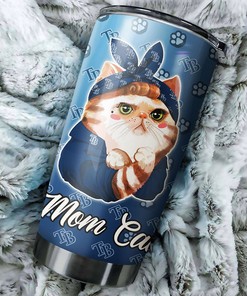 Tampa Bay Rays Cat Mom MLB Tumbler - Personalized Design