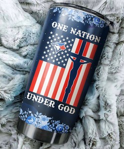 Tampa Bay Rays United One Nation Under God MLB Tumbler with a Patriotic Design
