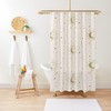 Tarot Spiritual Shower Curtain | Moon Design | Eco-Friendly and Waterproof | Unique Shower Curtains