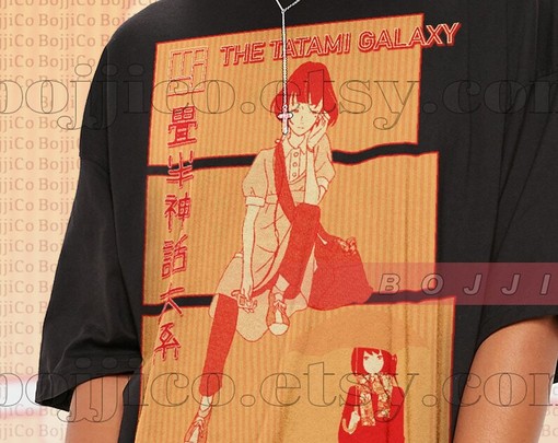 Tatami Galaxy Homage Retro Shirt, Hanuki Shirt, Tatami Galaxy Fan Tees, Tatami Galaxy Anime Otaku Merch Gift - Image 2