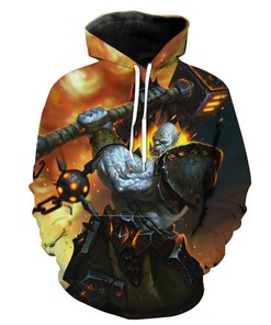 Tauren Warrior of Azeroth 3D Printed All Over Custom Hoodie