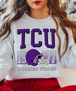 Tcu Football Crewneck Sweatshirt, Perfect for Tcu Football Fans and Students